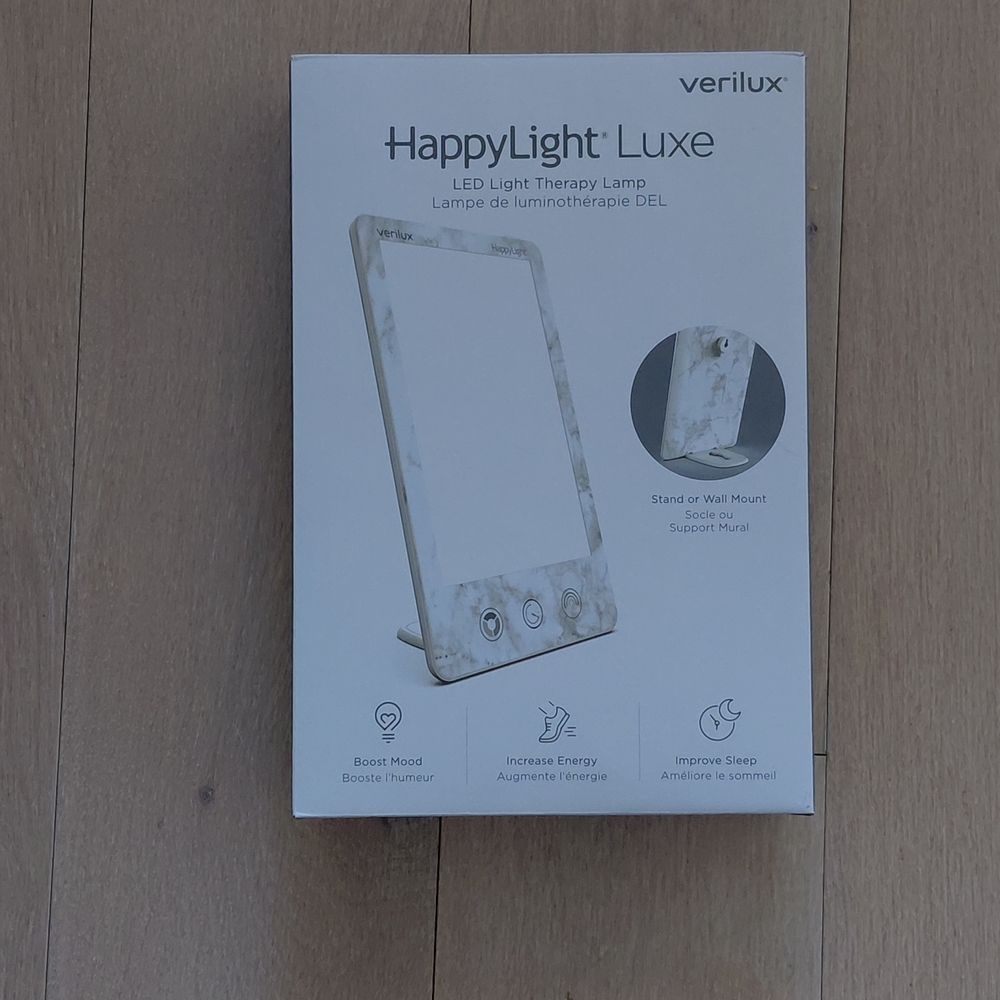 HappyLight Luxe LED Light Therapy Lamp - White
